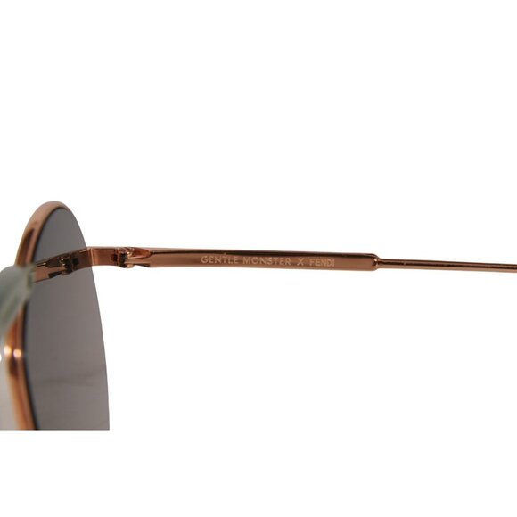 Gentle Monster Fendi Gentle Fendi No. 2 Gold Copper Sunglasses Gold Green Round main image 9